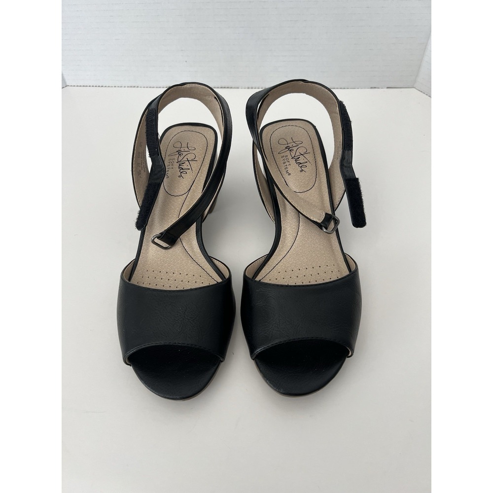 Life Stride Soft System Flex Women's Heeled Sandal Size 7.5M